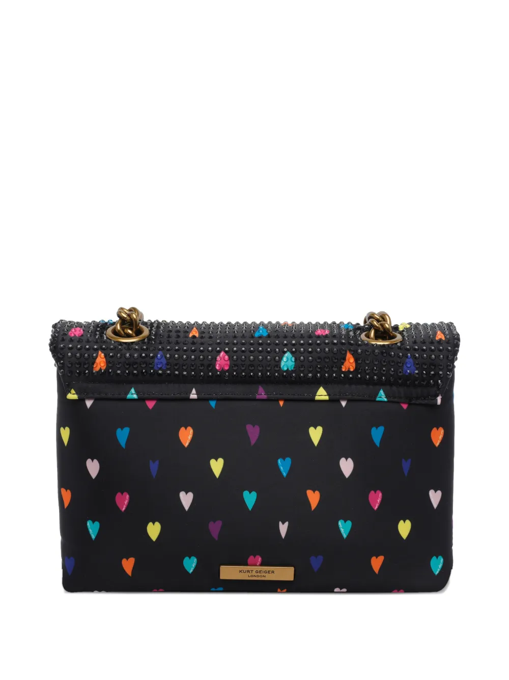 Kurt Geiger London Kensington heart shoulder bag - Nero
