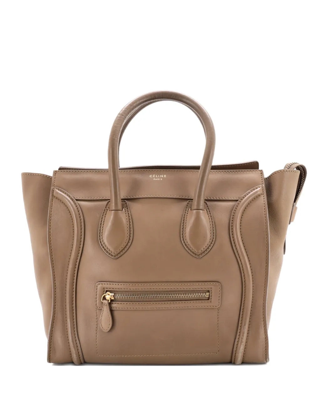 Celine Pre-Owned Luggage Bag Smooth Leather Mini tote bag - Marrone