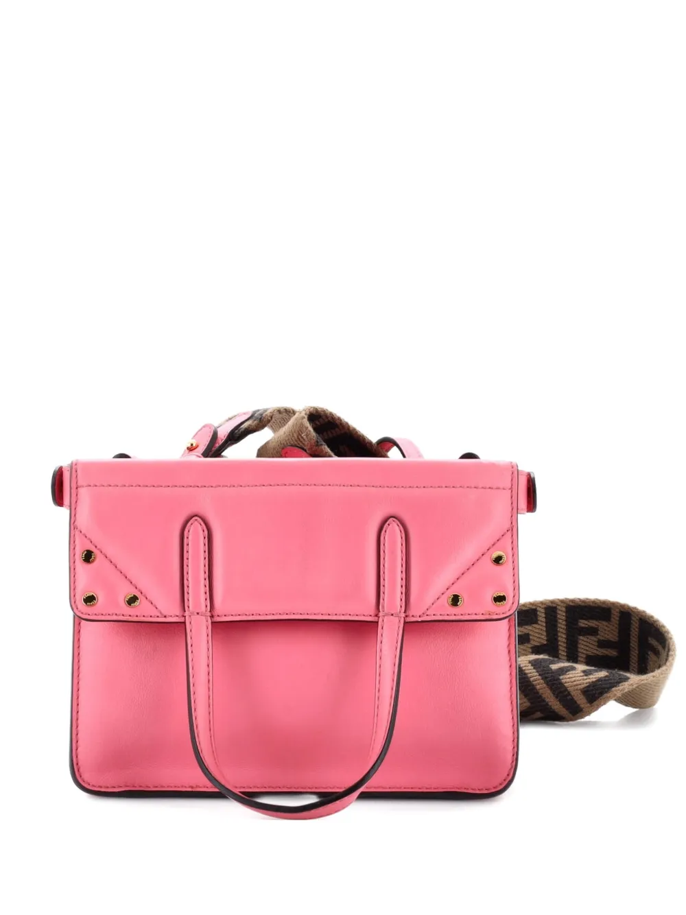 Fendi Pre-Owned Flip Leather Mini tote bag - Rosa
