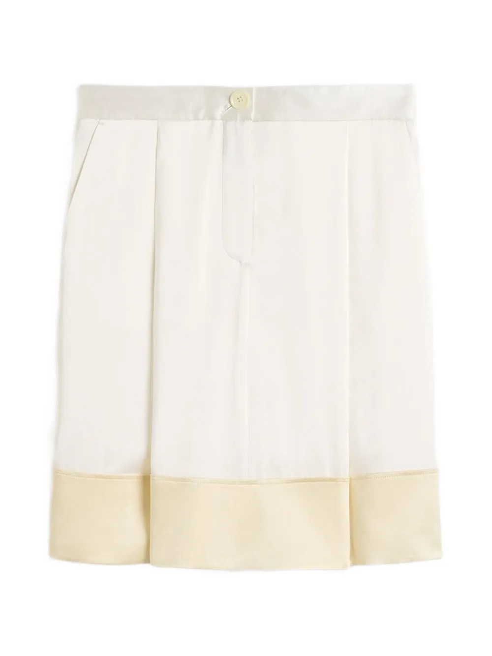 TOTEME Rok met colourblocking Wit