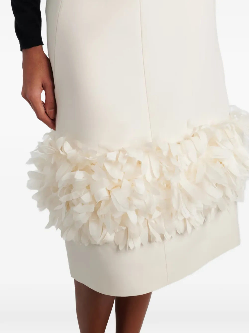 TOTEME Midi-rok met applicatie Beige
