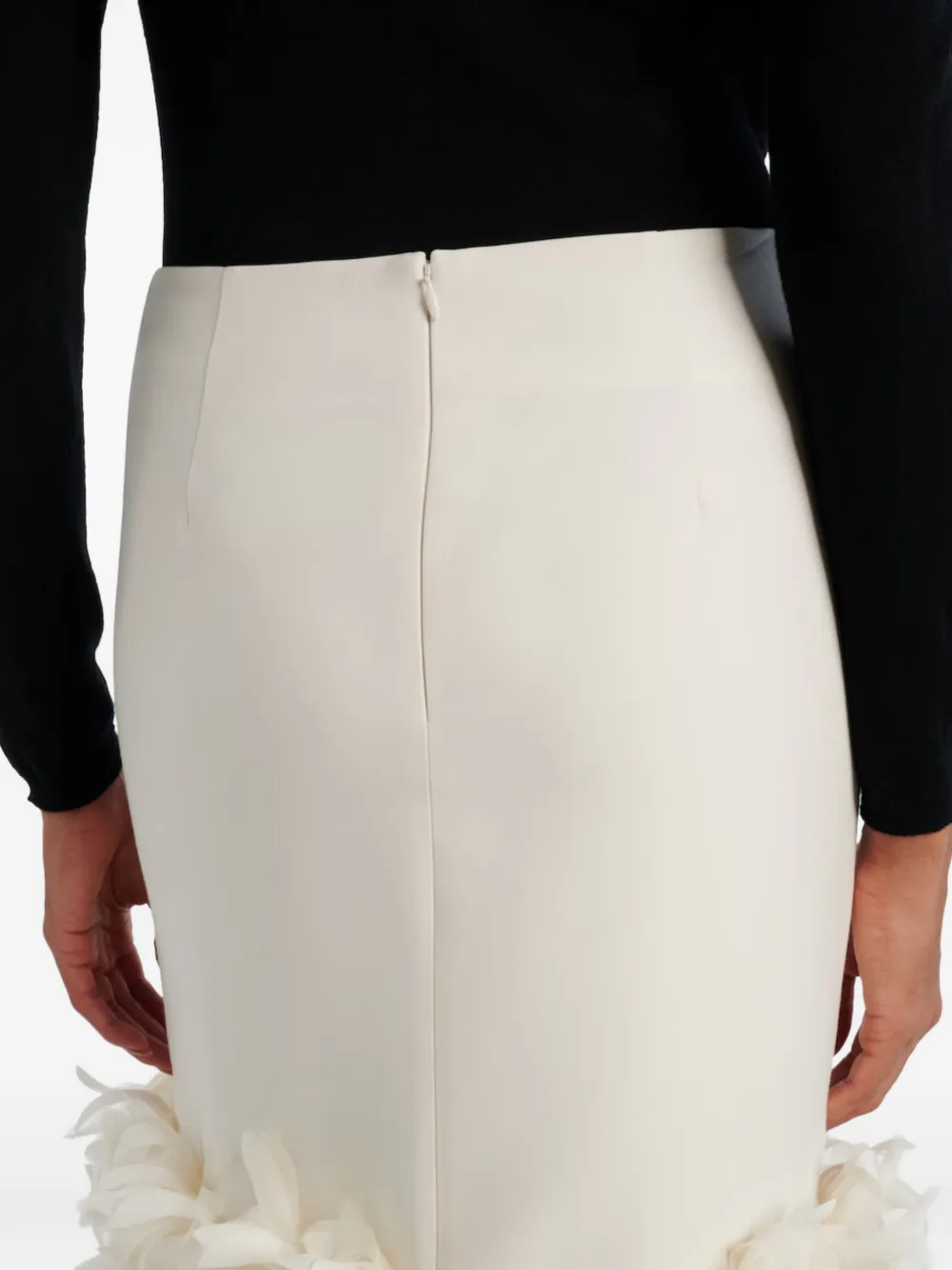TOTEME Midi-rok met applicatie Beige