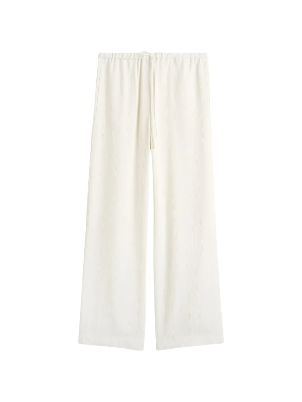 TOTEME Gestreifte Hose mit Kordelzug - Nude