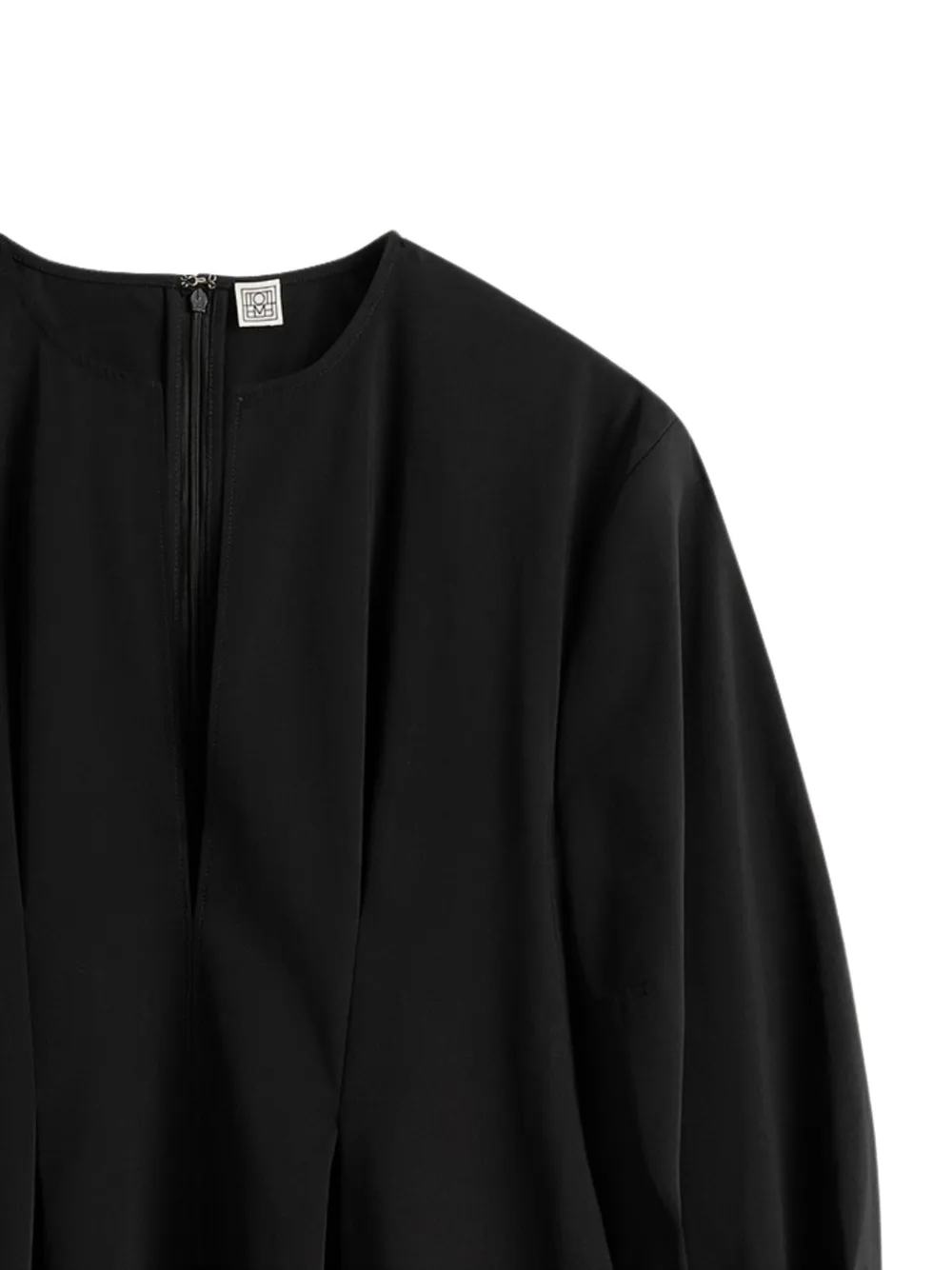 TOTEME Mini-jurk met geplooid detail Zwart