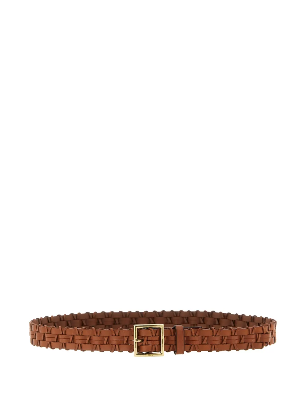 Polo Ralph Lauren braided leather belt - Marrone