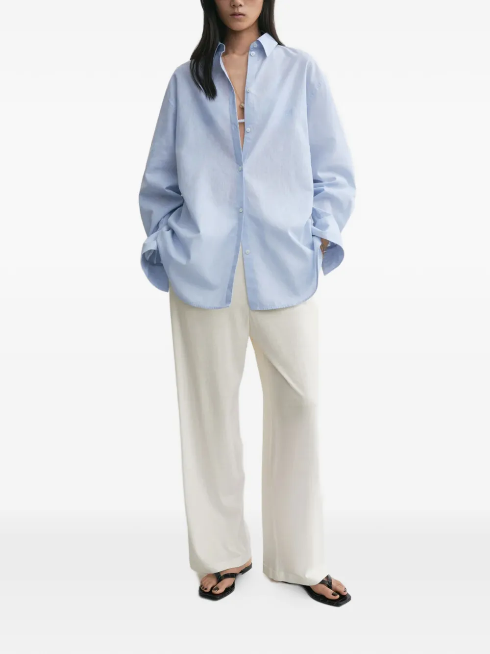 TOTEME Oversized blouse Blauw