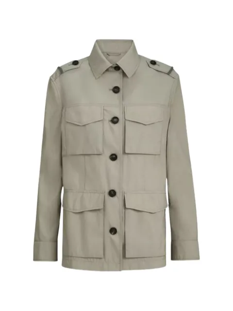 Brunello Cucinelli buttoned flap-pocket jacket