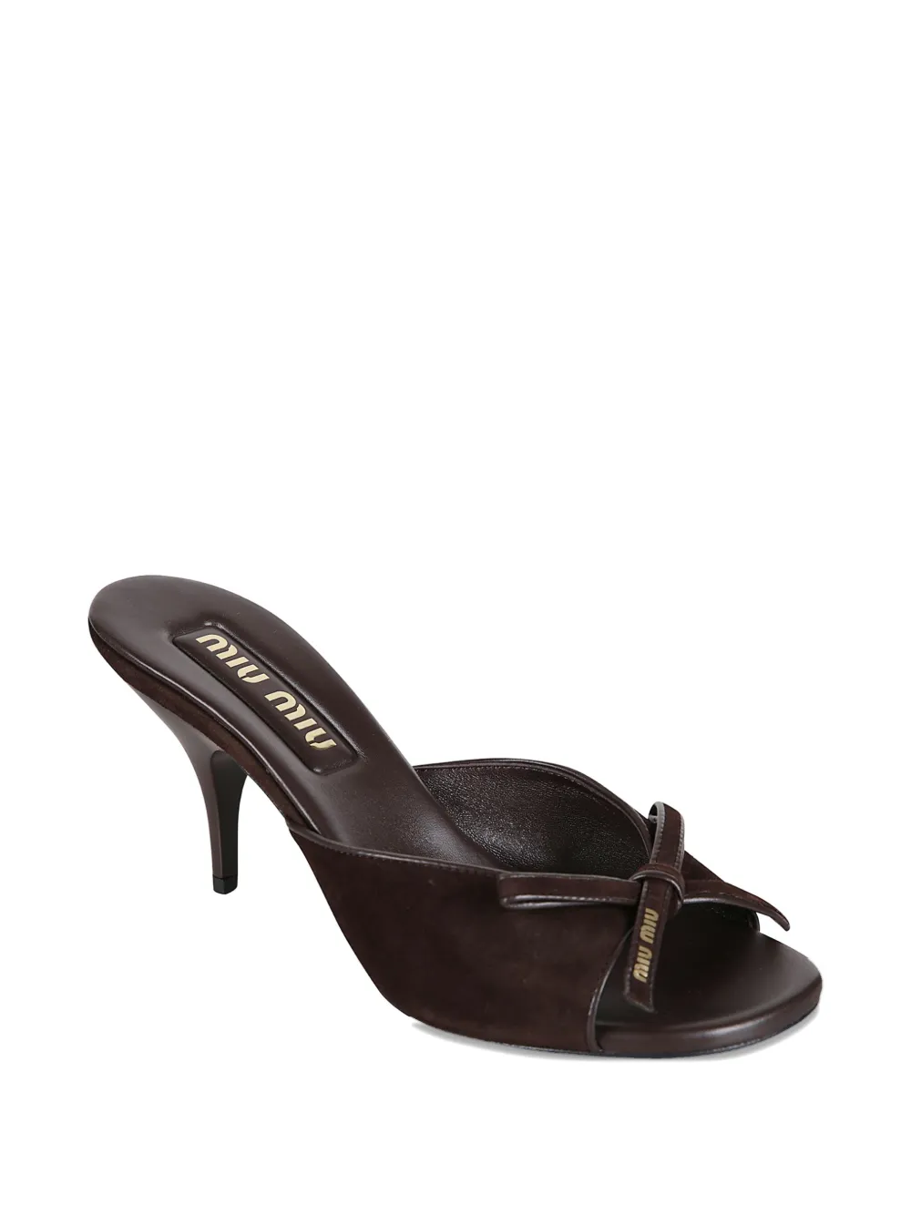 Miu bow heeled sandals Bruin