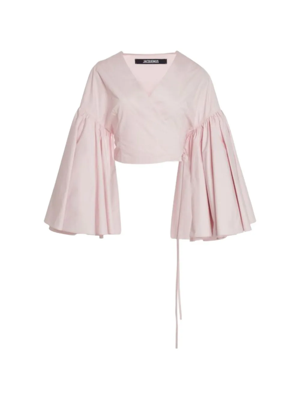Jacquemus balloon-sleeve wrap top - Rosa