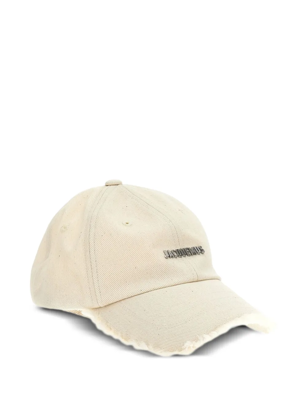 Jacquemus La Casquette Artichaut fringed logo cap - Toni neutri