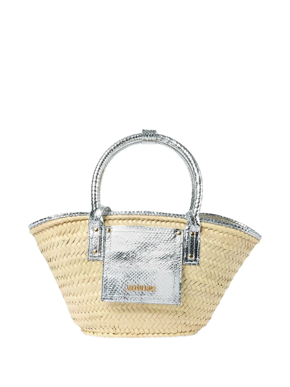 Jacquemus snake-effect tote bag - Toni neutri