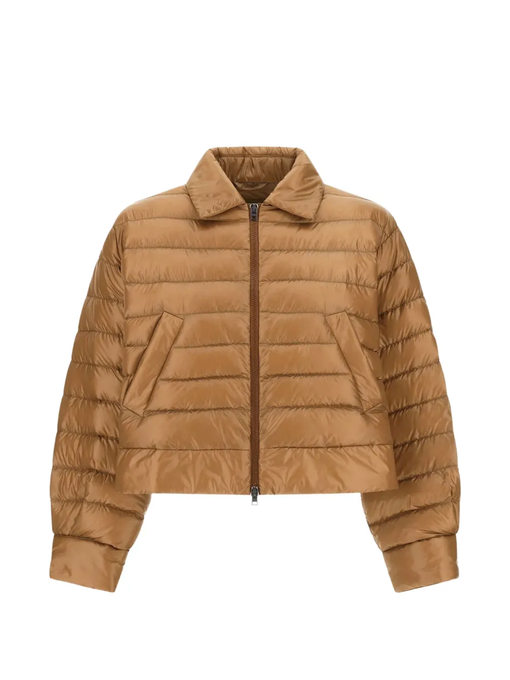 Herno collared quilted jacket - Marrone