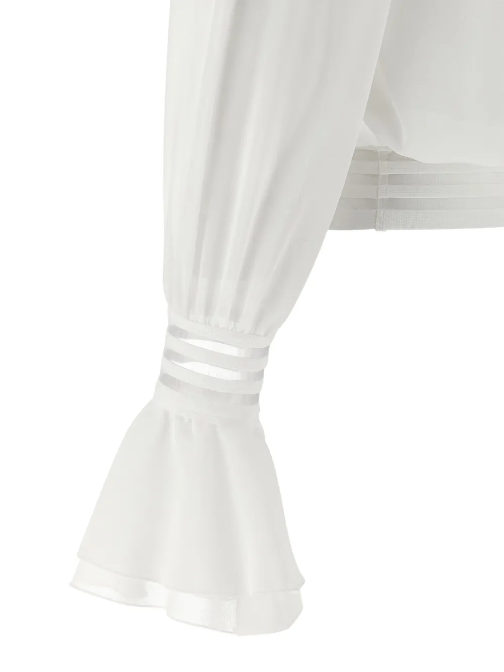 Elisabetta Franchi Off-shoulder shirt Wit
