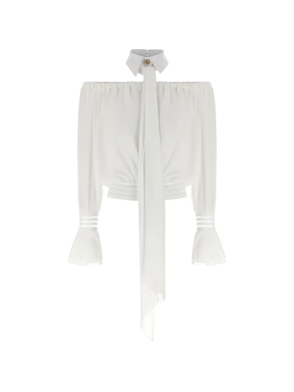 Elisabetta Franchi off-the-shoulder blouse - Bianco