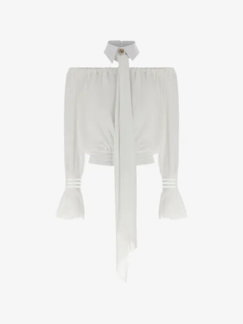 Elisabetta Franchi blusa con hombros descubiertos