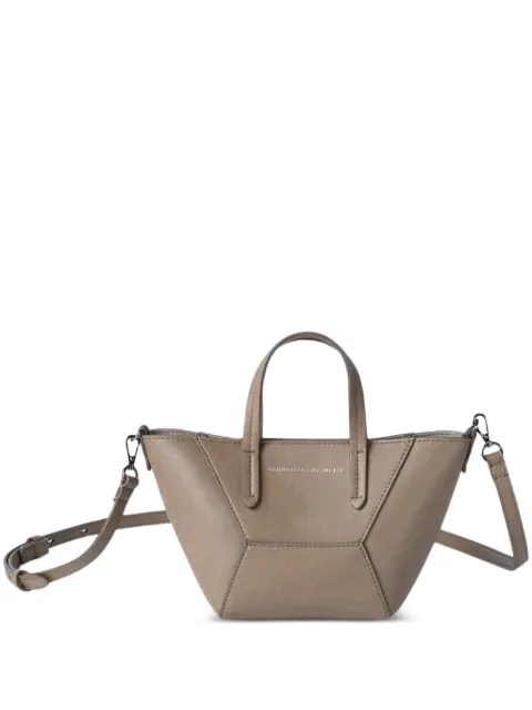 Brunello Cucinelli Bolsa tote BC Duo mini de couro