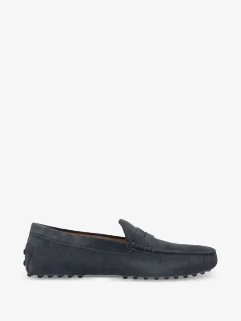 Tod's mocasines de ante con logo grabado