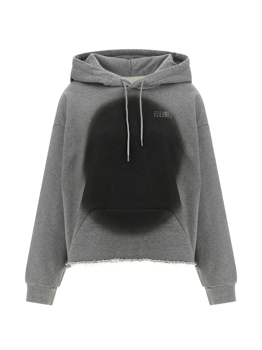 MM6 Maison Margiela printed hoodie - Grigio