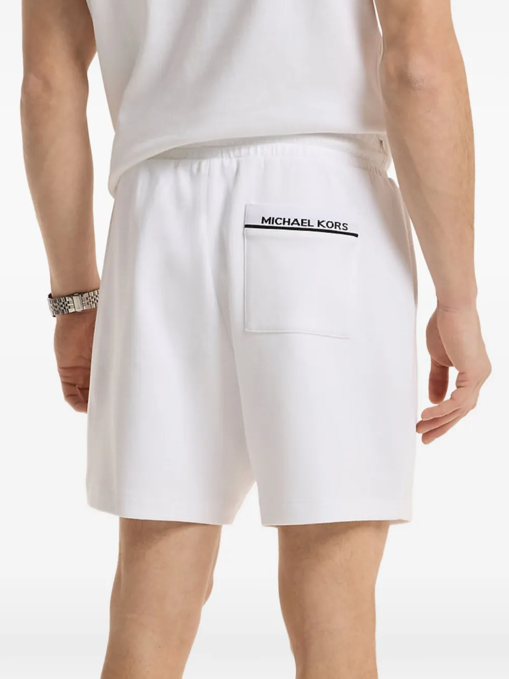 Michael Kors Drawstring Shorts In White