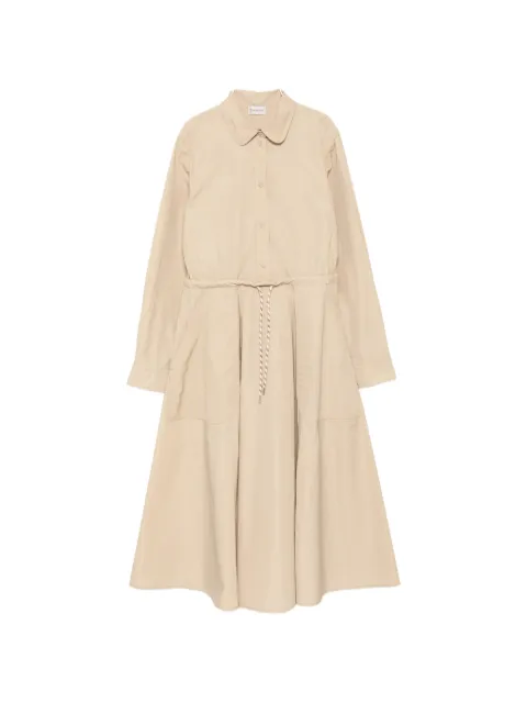 Moncler drawstring snap-button midi dress
