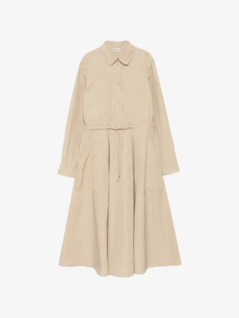 Moncler drawstring snap-button midi dress