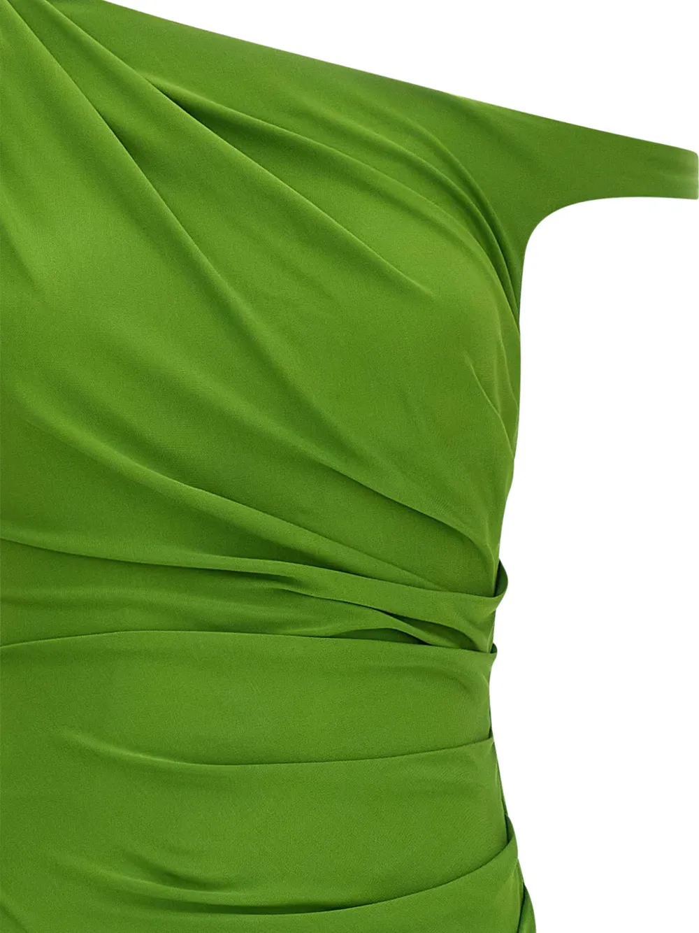 Padded One-Shoulder Dress