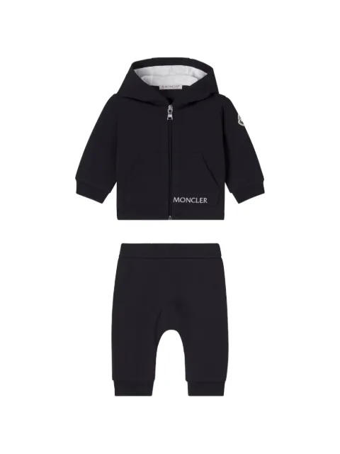 Moncler Enfant traje deportivo con detalle del logo