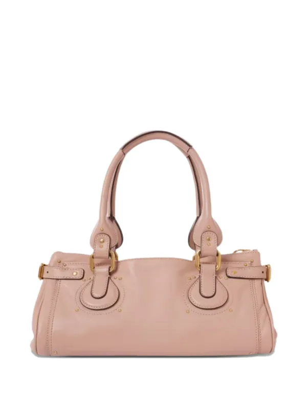 Chloé パディントン レザーハンドバッグ | ピンク | FARFETCH JP
