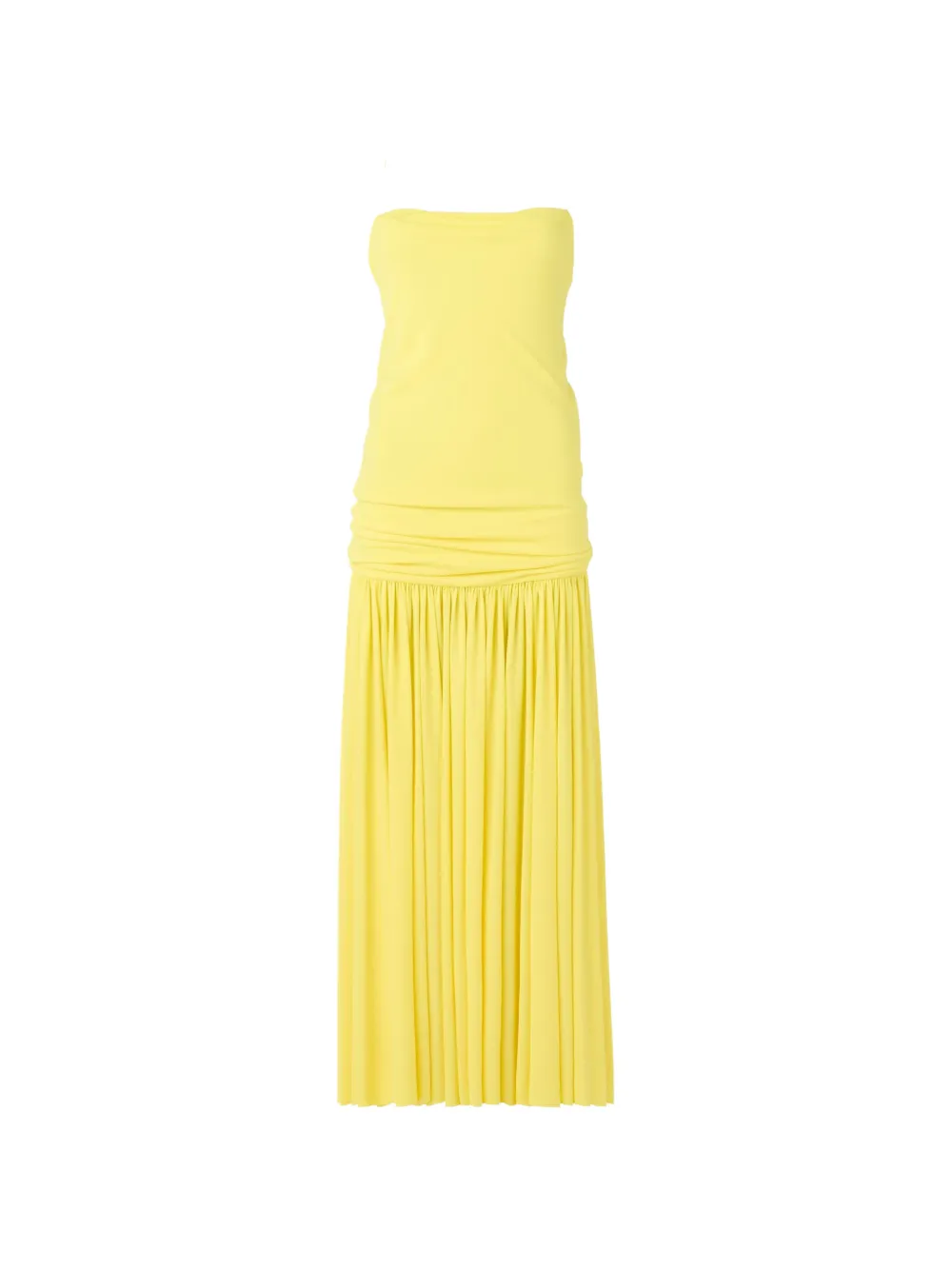Jacquemus Abito con arricciatura - Giallo