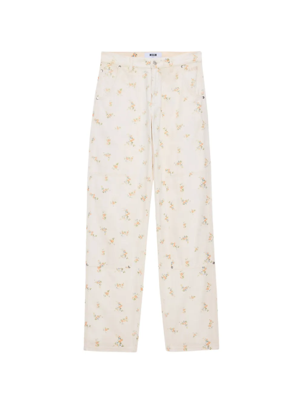 MSGM Pantaloni a fiori - Toni neutri