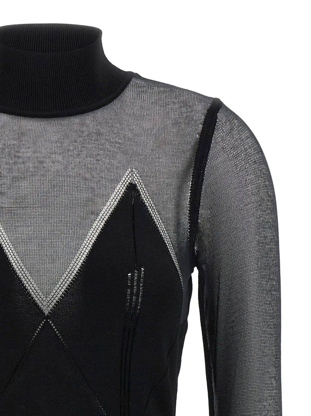 Elisabetta Franchi ハイネック ミニドレス | ブラック | FARFETCH JP