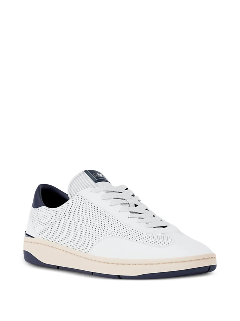 Michael Kors Wilton geperforeerde leren sneakers Wit
