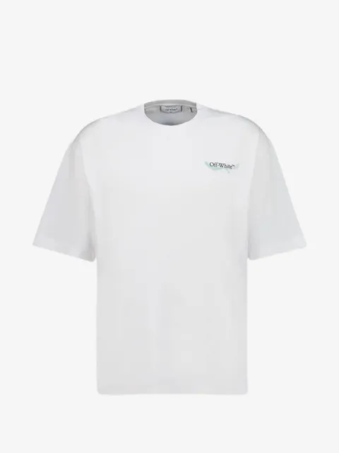Off-White camiseta con logo estampado