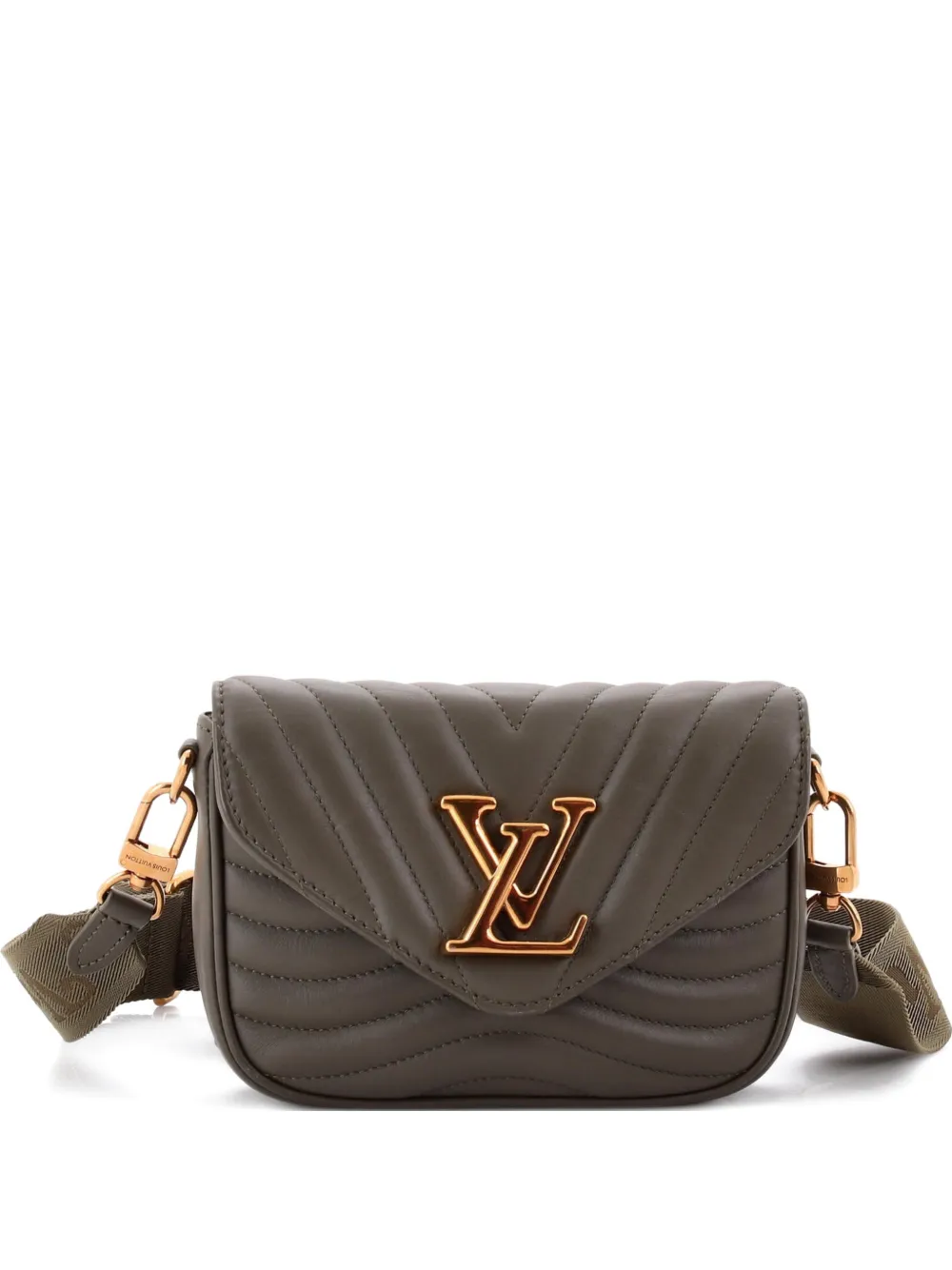 Louis Vuitton Pre-Owned New Wave Multi Pochette Quilted Leather crossbody bag - Verde