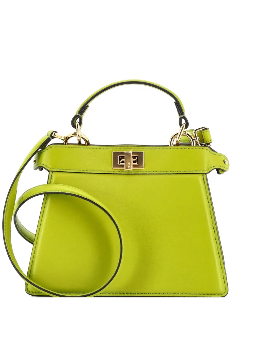 Fendi Pre-Owned Peekaboo ISeeU Bag Leather Petite crossbody bag - Verde