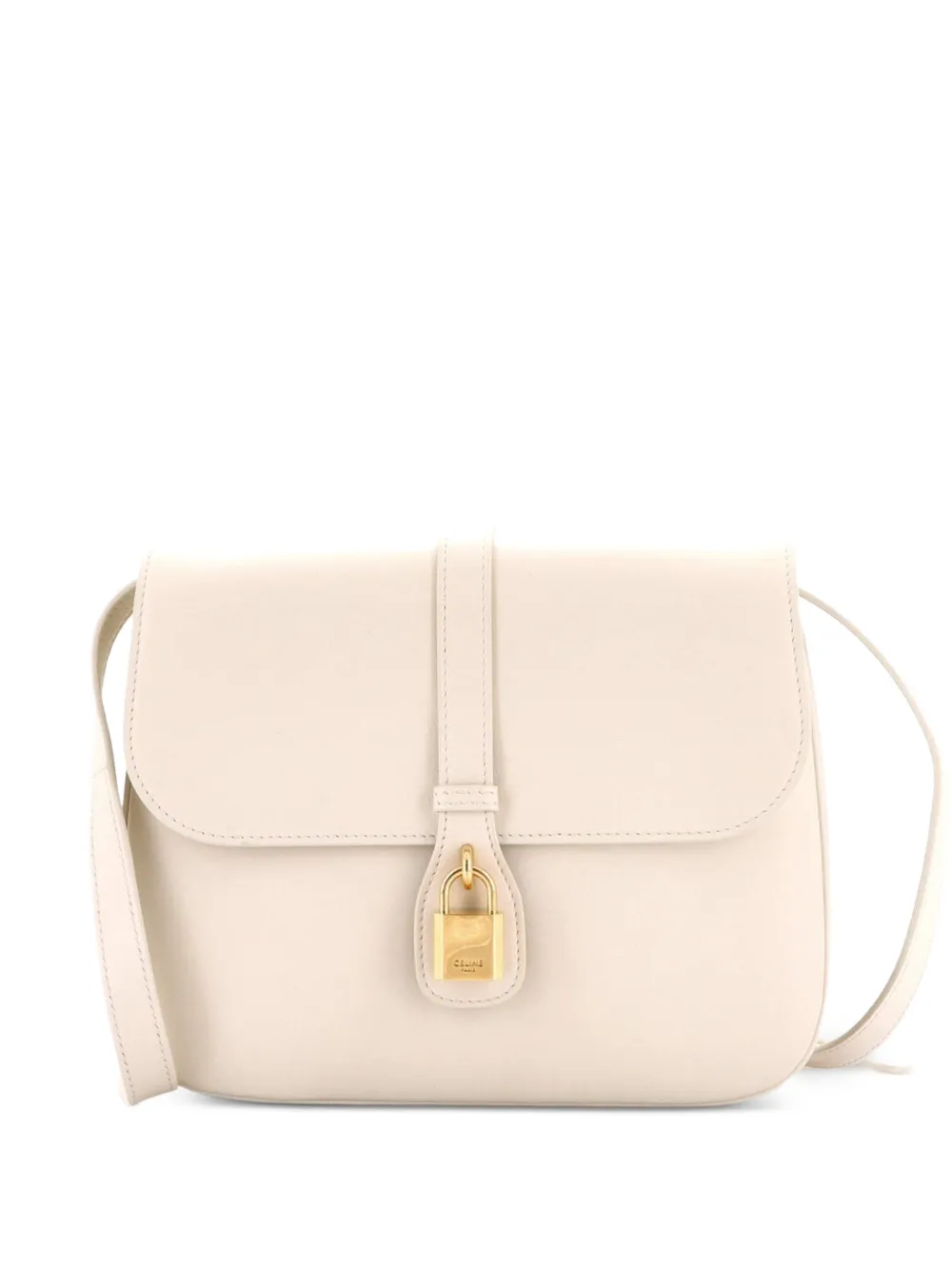 Celine Pre-Owned Folco Bag Triomphe Coated Canvas Medium crossbody bag - Marrone