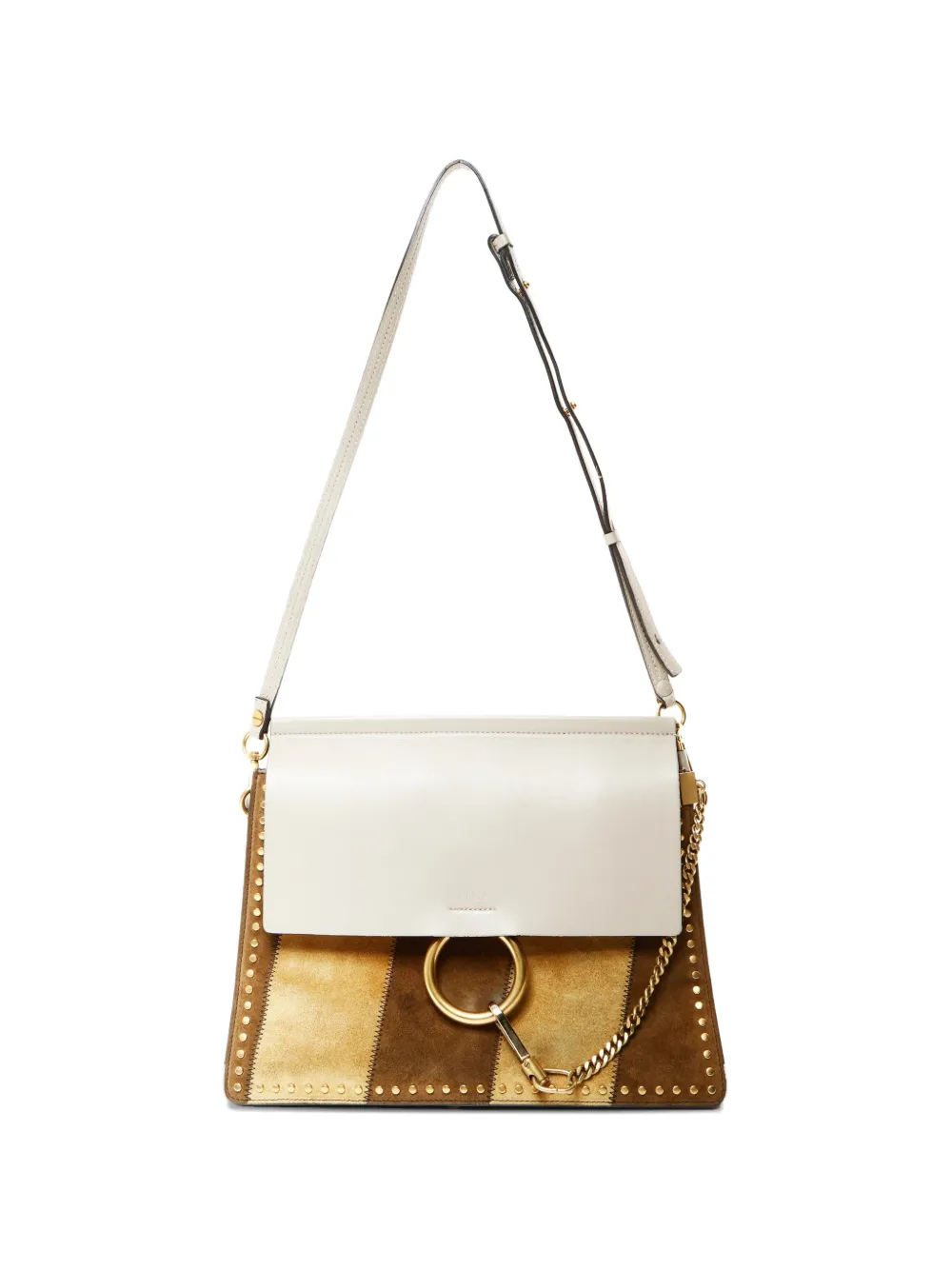 Chloé Pre-Owned 2000s medium Faye suede shoulder bag - Toni neutri