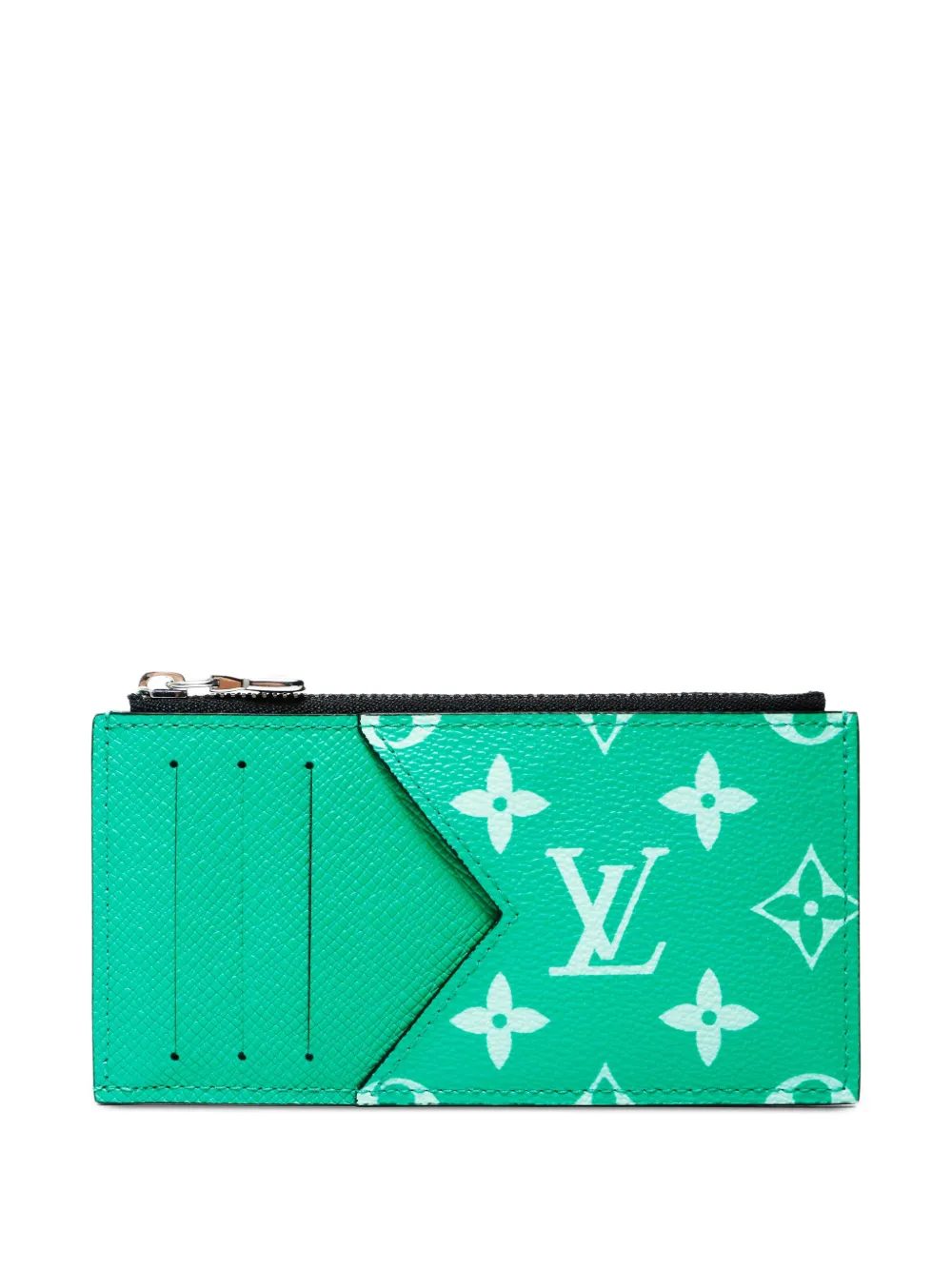 Louis Vuitton Pre-Owned Taiga Rama monogram card holder - Verde