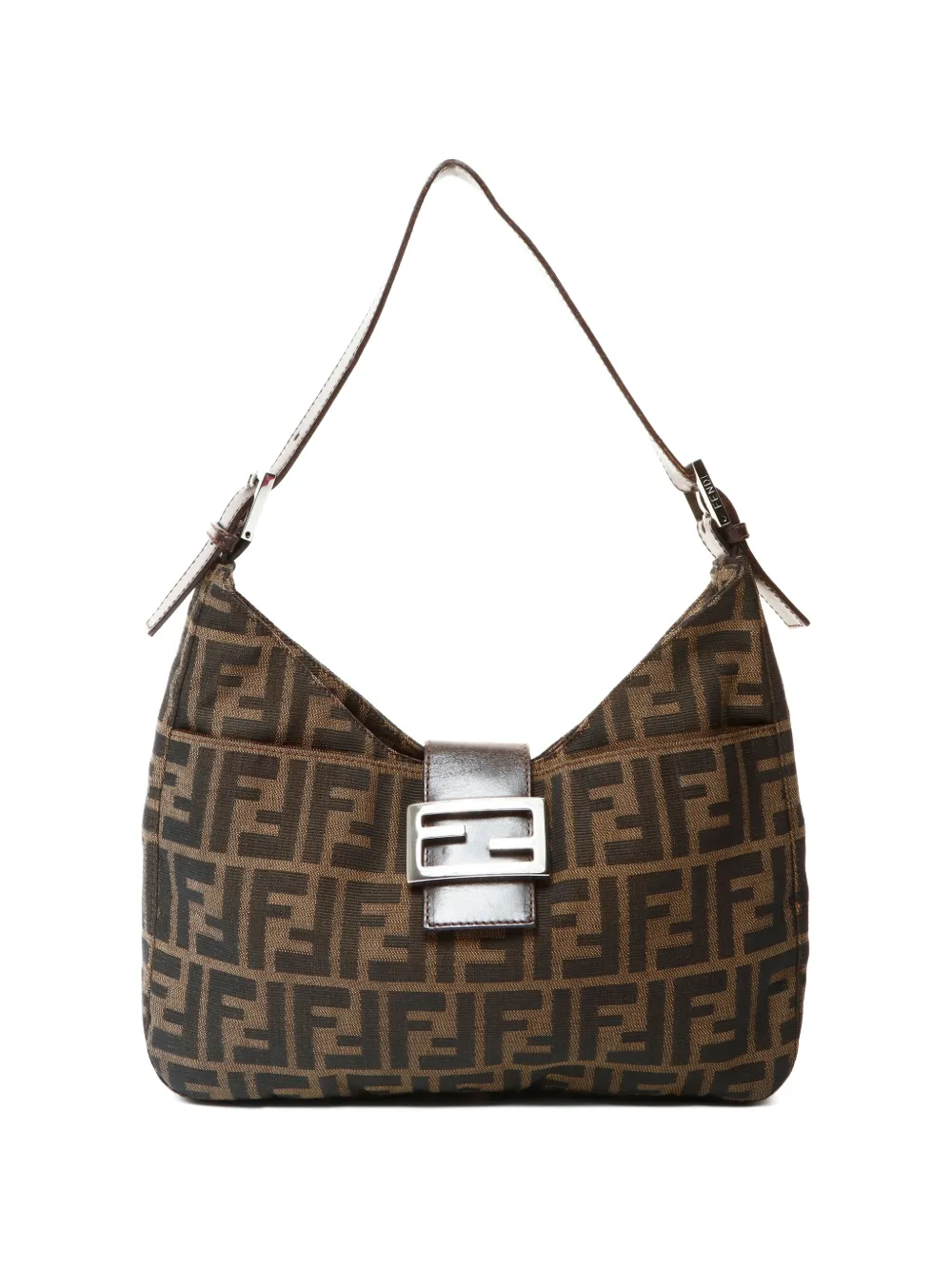 Fendi Pre-Owned 1990-2000s Zucca canvas shoulder bag - Marrone