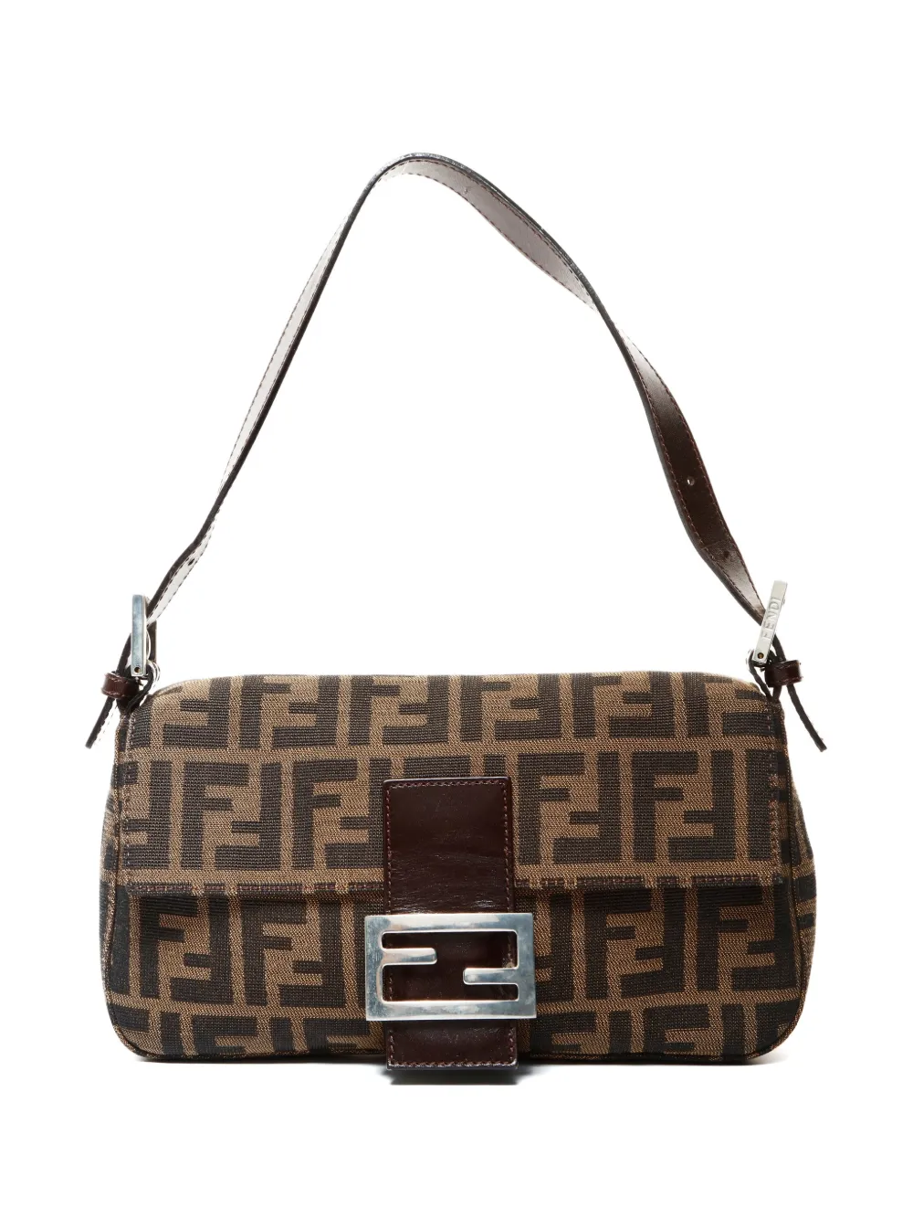 Fendi Pre-Owned 1990-2000 Zucca Canvas Mamma Bucket shoulder bag - Marrone