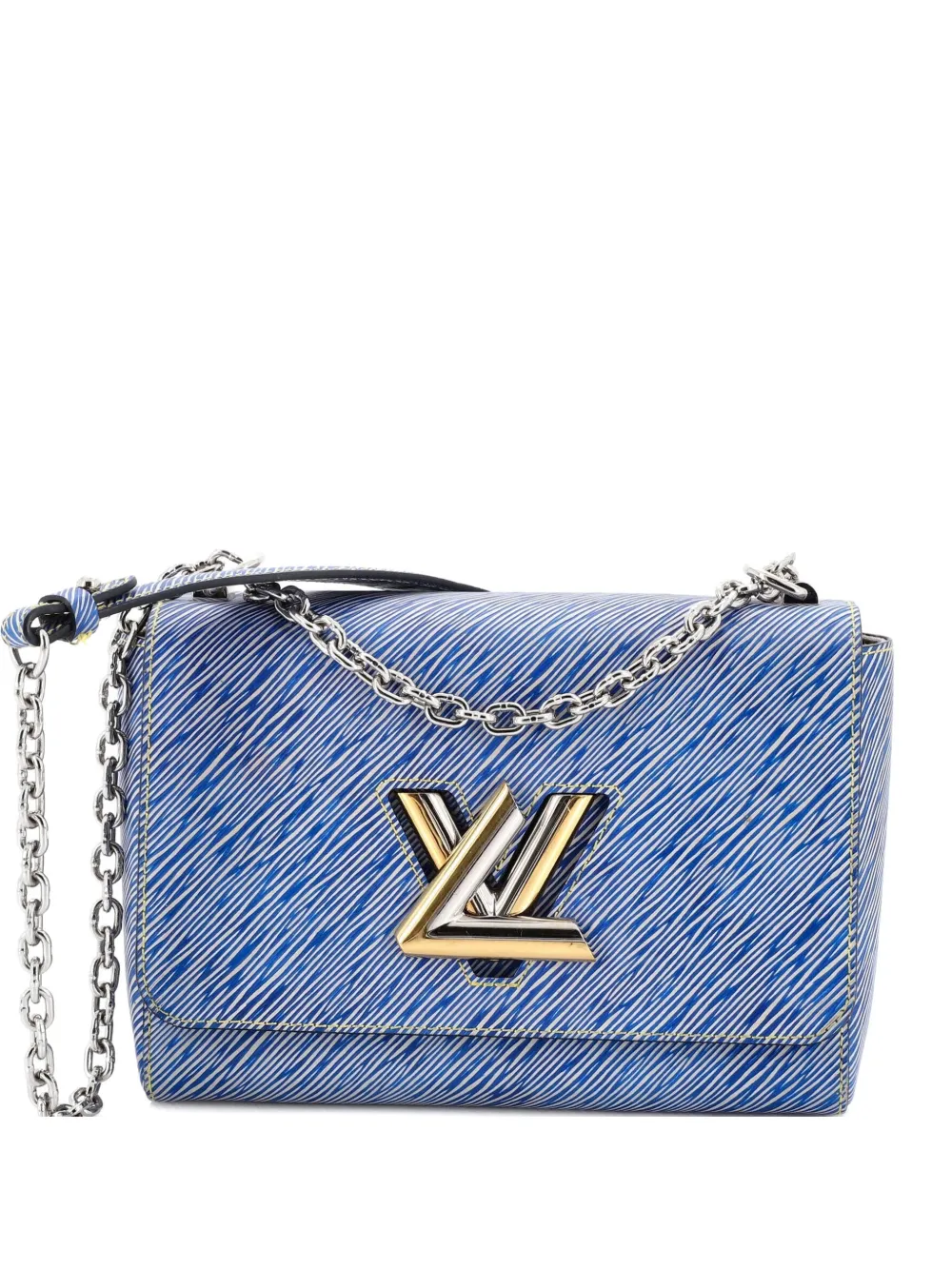 Louis Vuitton Pre-Owned Twist Handbag Electric Epi Leather MM shoulder bag - Blu