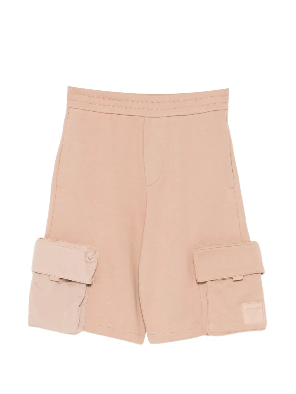 Emporio Armani Kids logo-patch cargo shorts - Toni neutri
