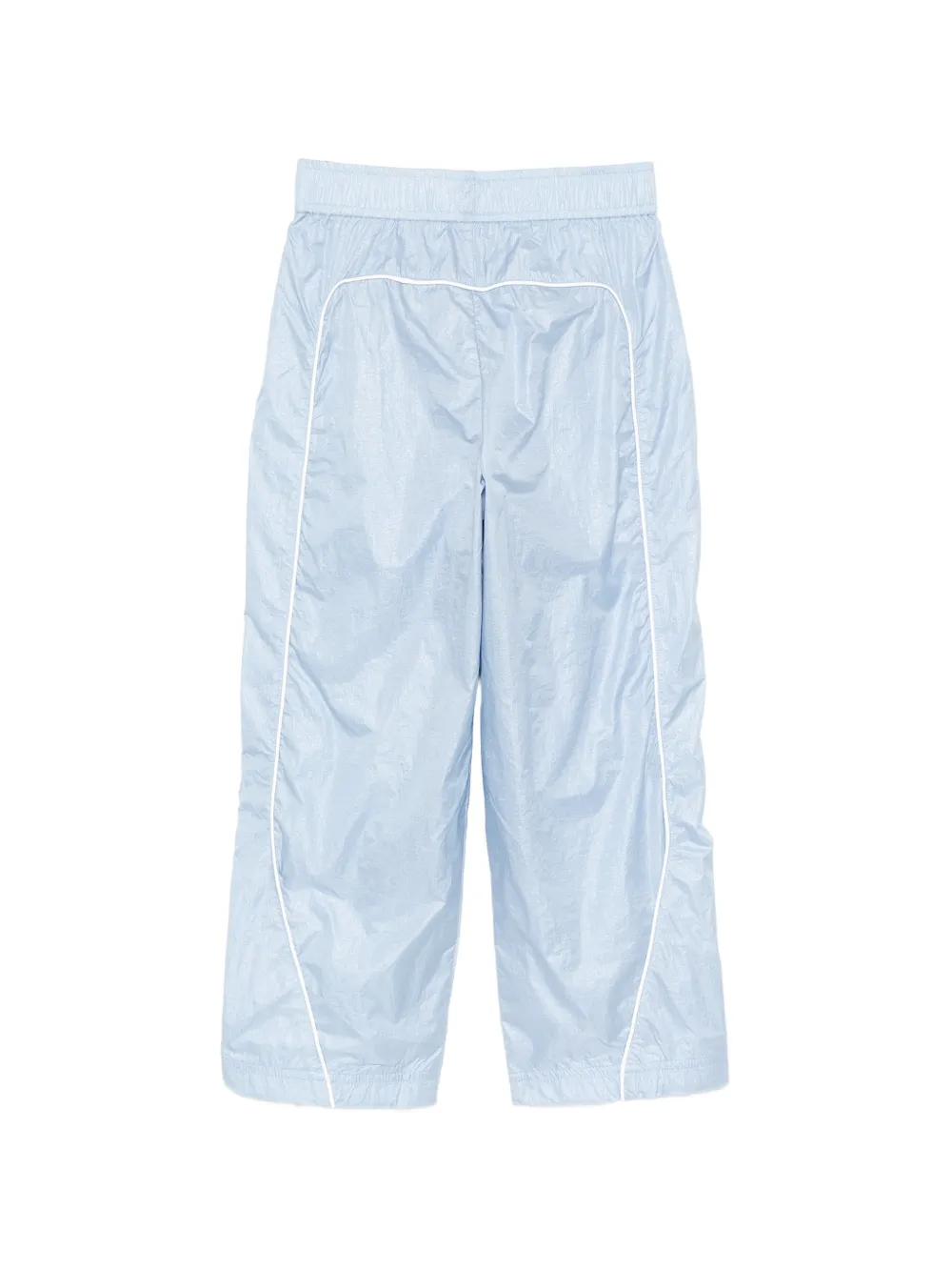 Emporio Armani Kids Broek met logopatch en vlakken Blauw
