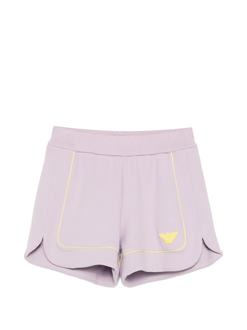 Emporio Armani Kids logo-embossed shorts - Viola