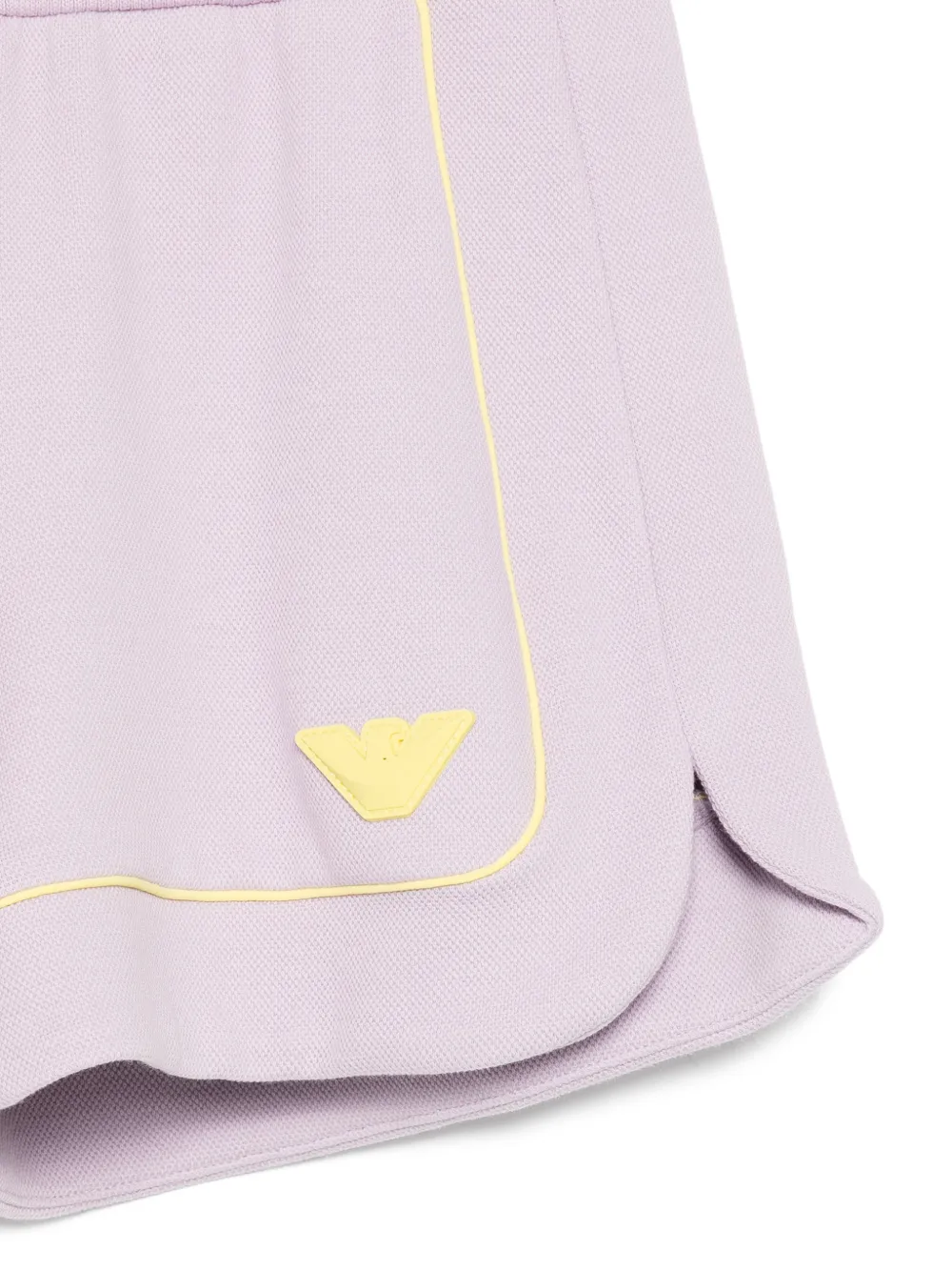Emporio Armani Kids Shorts met logo-reliëf Paars