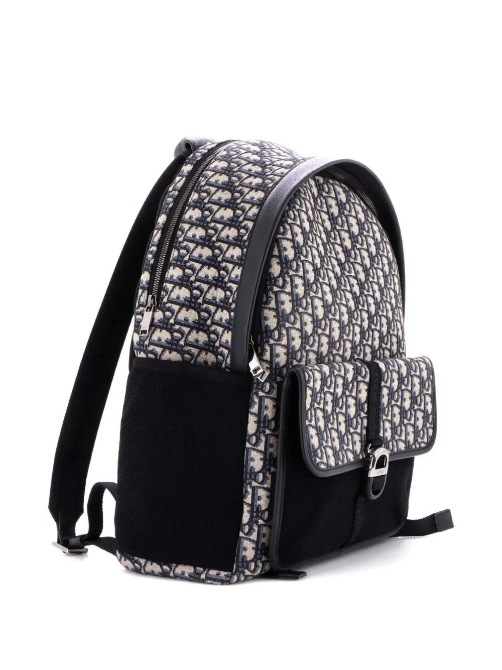 Dior 8 Front Pocket Buckle Oblique Canvas backpack