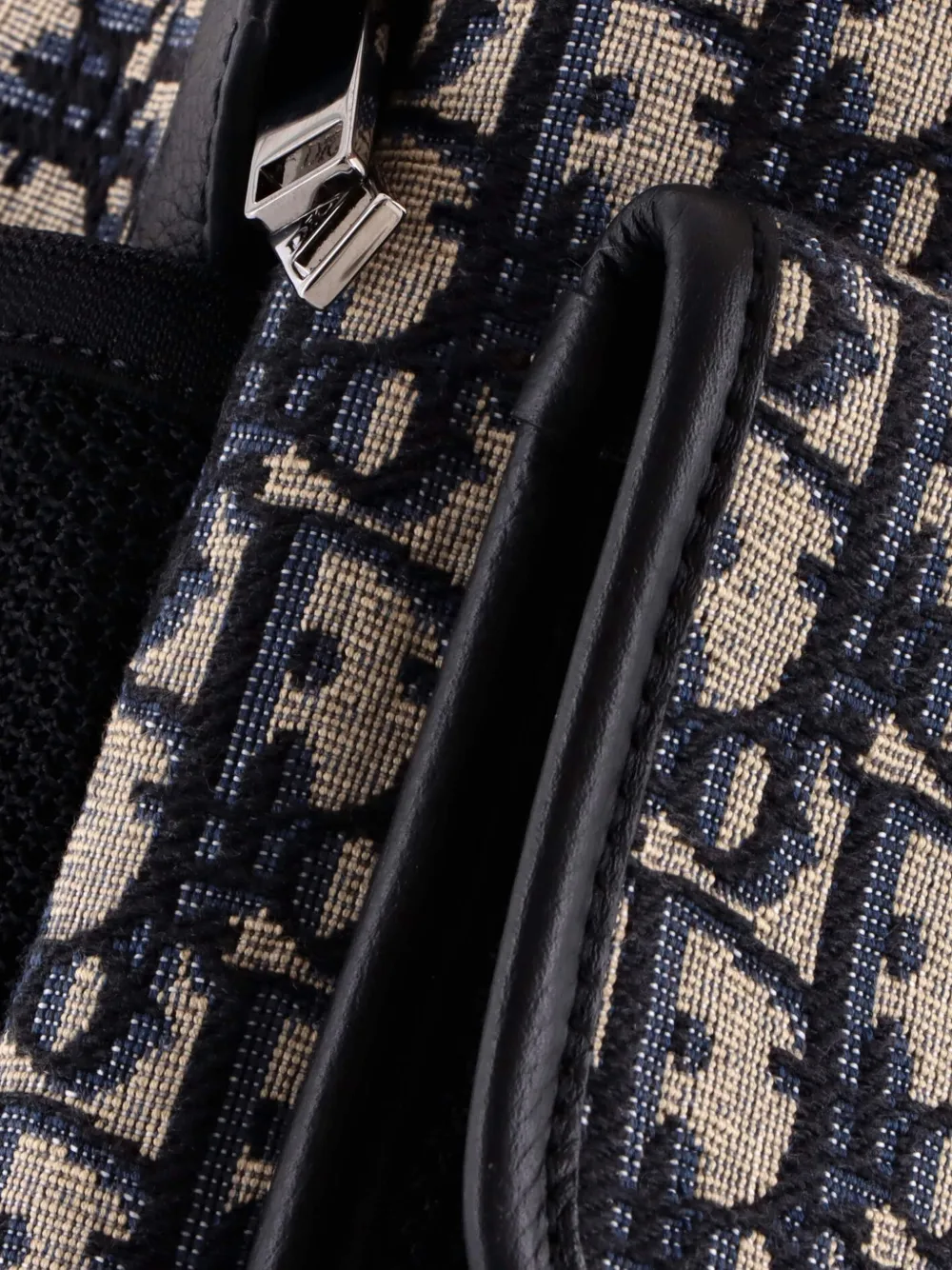 Dior 8 Front Pocket Buckle Oblique Canvas backpack