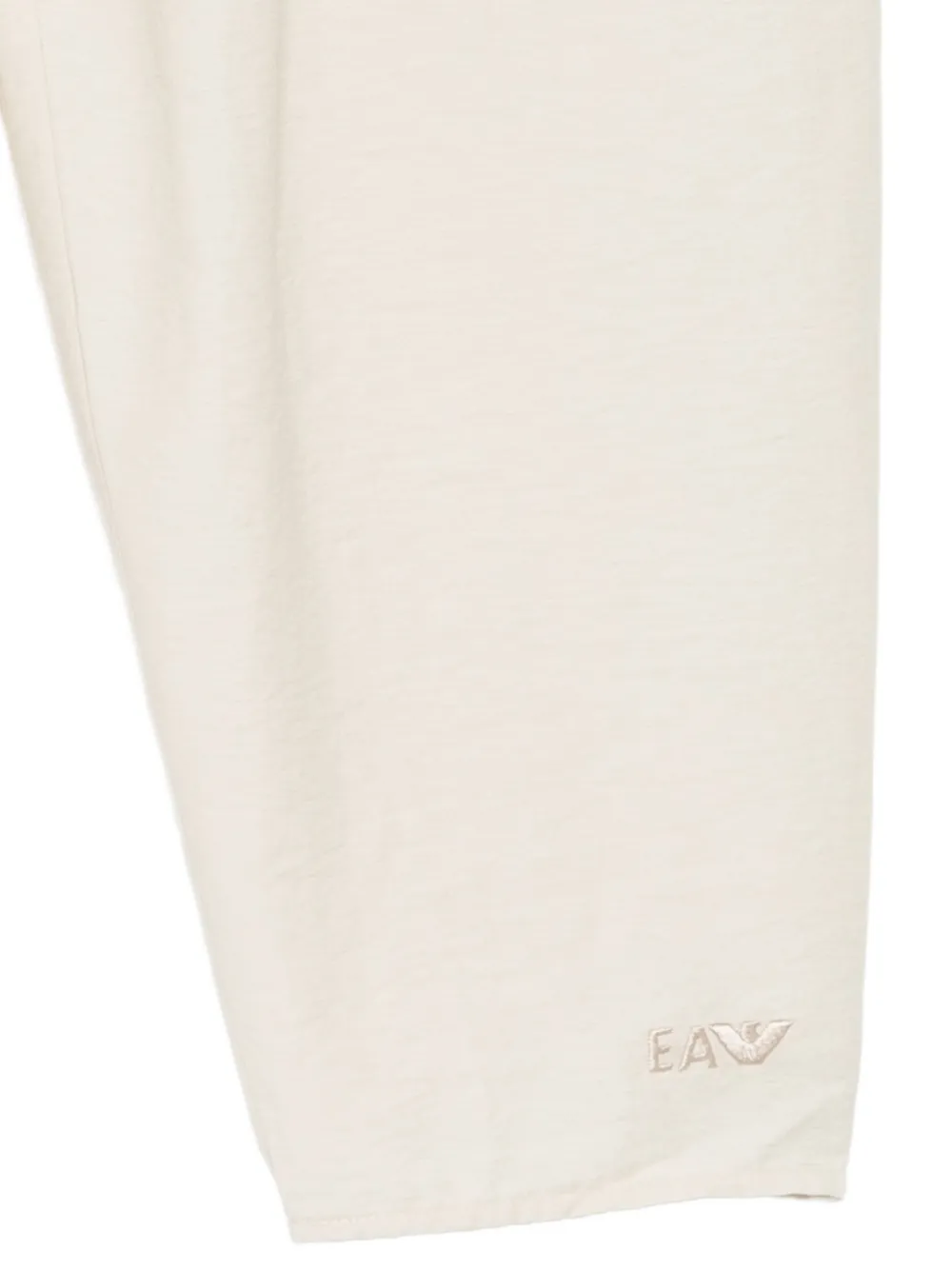 Emporio Armani Kids Broek met EA borduurwerk Beige