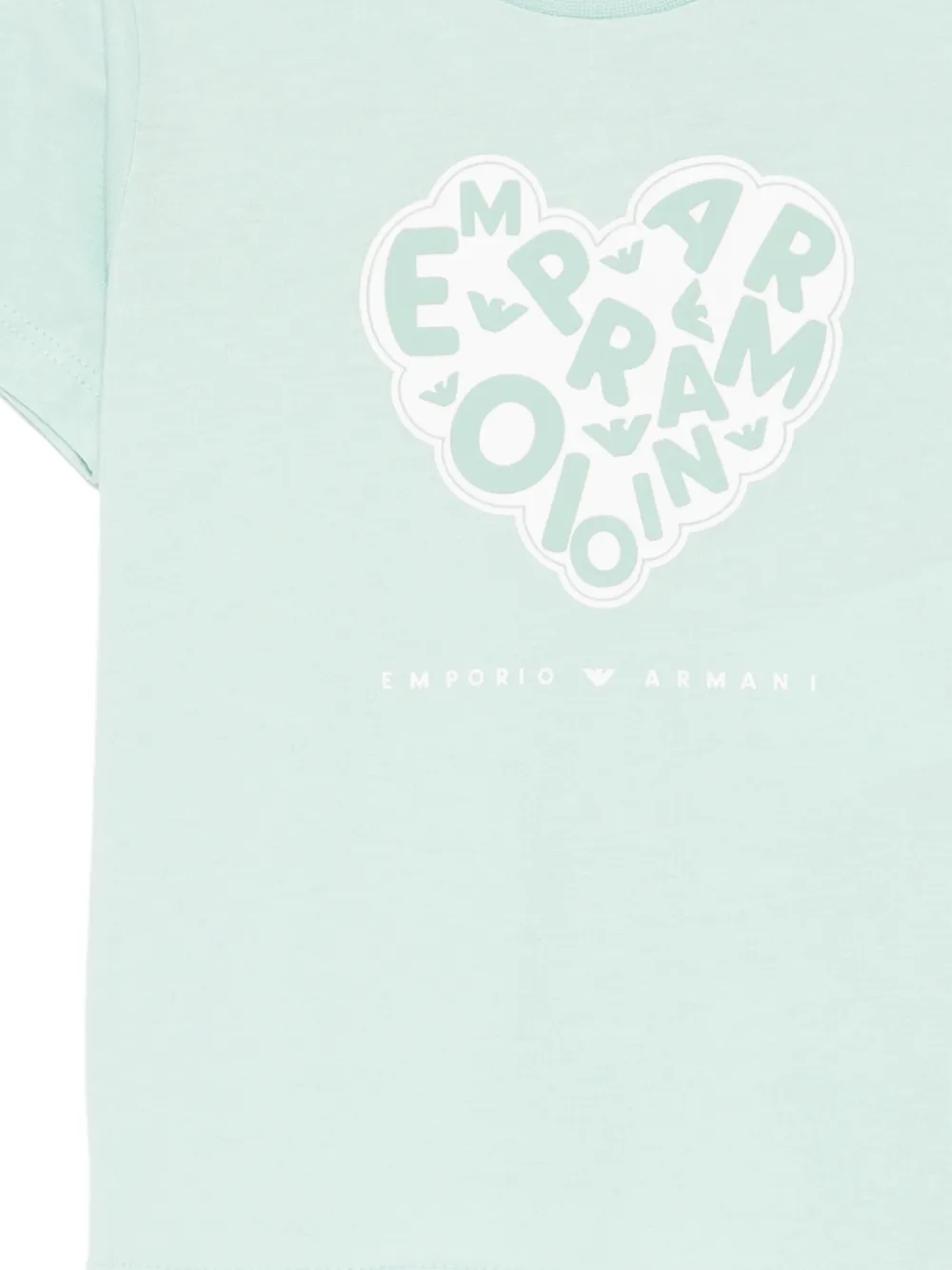 Emporio Armani Kids T-shirt met print Roze