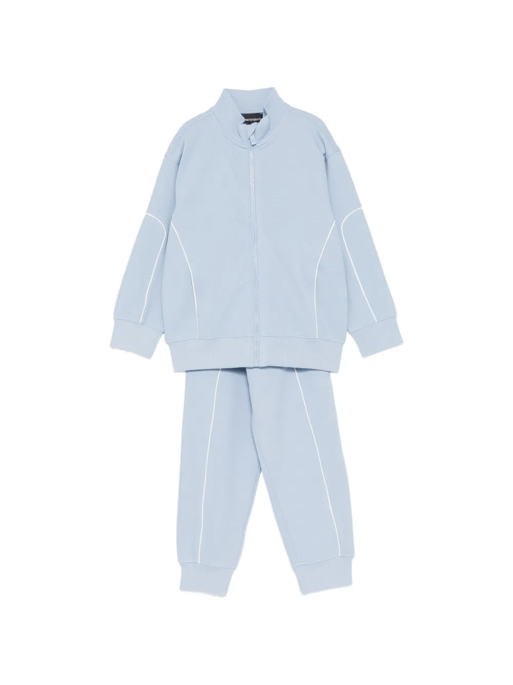Emporio Armani Kids logo-embossed tracksuit set - Blau